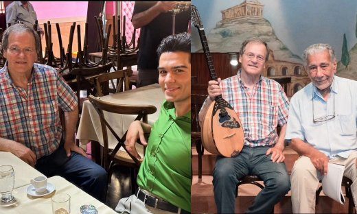 Ο Χρήστος Νικολόπουλος συναντήθηκε με τον Μάστορα στα γυρίσματα της ταινίας για τον Καζαντζίδη