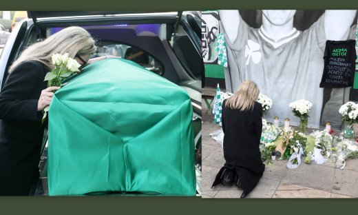 Κηδεία Μίμη Δομάζου: Λύγισε η κόρη του, Πόπη: Ο πατέρας μου είναι εδώ. Όλη η Ελλάδα σήμερα θρηνεί.