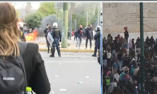 «Γεωργία, είσαι καλά;»-Τέμπη: Ούρλιαξε η ρεπόρτερ του ΑΝΤ1 on air - Καρέ καρέ η στιγμή της επίθεσης