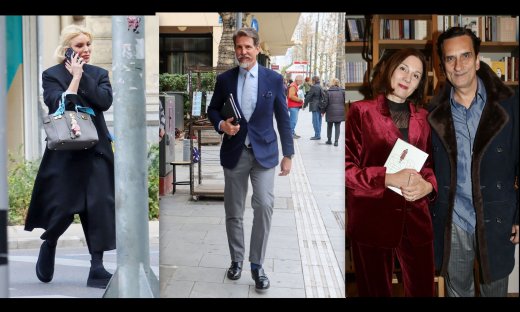 Το σικ σύνολο της Καινούργιου, ο κομψός Παύλος Ντε Γκρες και η σπάνια εμφάνιση Ψαρρά-Καρακούλη