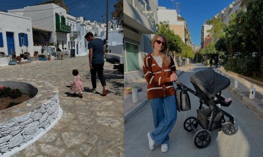 Μιχαλάκη-Παπαγεωργίου: Οι πρώτες φωτό από τη Σύρο με την κόρη τους: «Ήταν το πιο ωραίο Πάσχα»