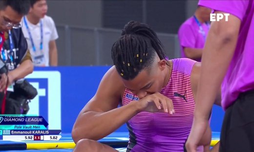 Εμμανουήλ Καραλής: Καρέ καρέ η στιγμή του τραυματισμού του - Δεύτερος στο Diamond League της Σιαμέν