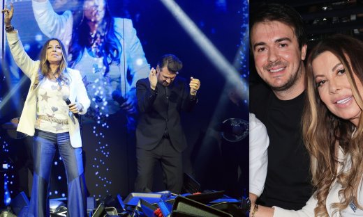 Η Άντζελα Δημητρίου διασκέδασε στην πρεμιέρα Κιάμου-Κακοσαίου με τον γαμπρό της Φώτη Λώση