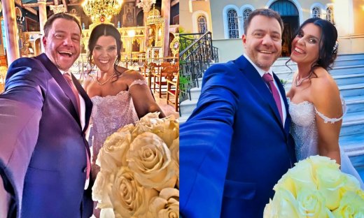 Ευτύχης Μπλέτσας: Παντρεύτηκε με θρησκευτικό γάμο την Ηλέκτρα Αστέρη–Οι πρώτες φωτογραφίες