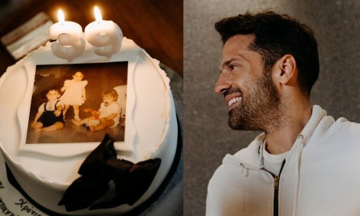 Κωνσταντίνος Αργυρός: H τούρτα-έκπληξη με τα αδέρφια του - Γιατί έσβησε κερί μόνο με τον Παύλο;