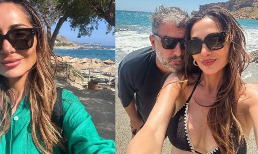 Δέσποινα Βανδή – Βασίλης Μπισμπίκης: Η καλοκαιρινή απόδραση του ζευγαριού & η εξόρμηση στην παραλία