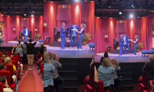 Συγκίνησε τον Τάσο Ιορδανίδη η έκπληξη επί σκηνής για τα γενέθλιά του - Το τρυφερό φιλί στη Ματίκα