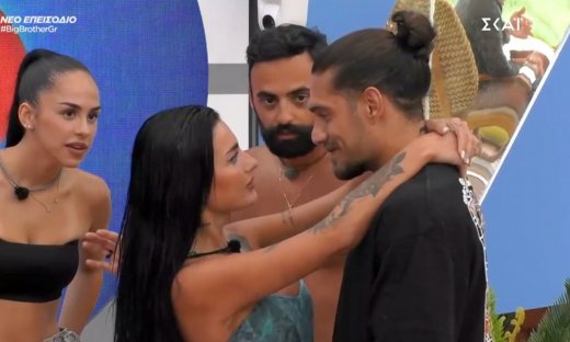 «Σταματήστε, ντρέπομαι»: Φίλησε τη Νάνσυ στο στόμα & το σπίτι του Big Brother πήρε φωτιά