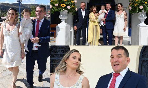 Πύρρος Δήμας - Αφροδίτη Σκαφιδά: Βάφτισαν την κόρη τους-Οι πρώτες εικόνες & οι λαμπερές παρουσίες