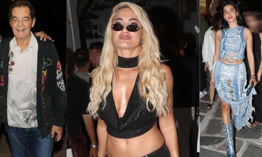 Η επανεμφάνιση του Χαριτοδιπλωμένου, η σέξι Τούνη και οι μπότες της Αναστασίας στη Μύκονο