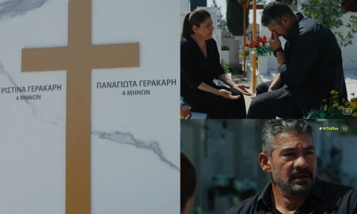 Η γη της Ελιάς - «Σκότωσα δύο αθώα πλάσματα»: Καθήλωσε η σκηνή στο νεκροταφείο με τον Αποστόλη