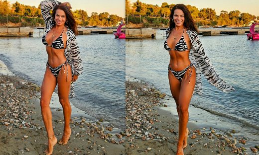 Zebra vibes στην Πλαζ! Η καλοκαιρινή εμφάνιση της Έλλης Αγγελιδάκη που συζητήθηκε