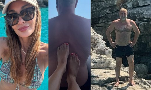 Δέσποινα Βανδή – Βασίλης Μπισμπίκης: Η απόδραση στο Ιόνιο & η εντυπωσιακή αλλαγή του ηθοποιού