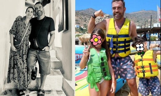 Θάλασσα, αλάτι, ήλιος! Το άλμπουμ των διακοπών του Στέφανου Κωνσταντινίδη με την οικογένεια, στην Ίο