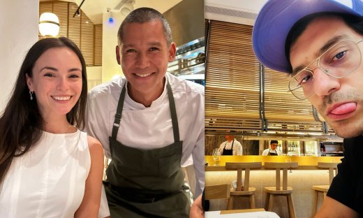 Πανταζάρας – Τουμάση: Το ρομαντικό δείπνο στο εστιατόριο του Κοντιζά και οι πόζες με τον σεφ