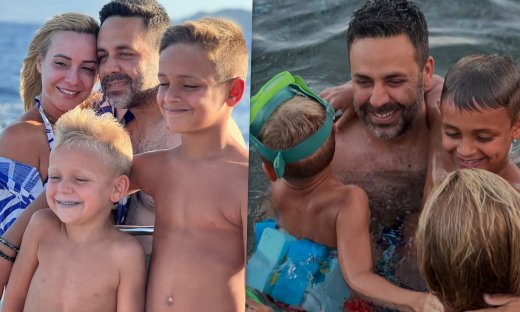 Ελευθερία Παντελιδάκη - Γιώργος Γιαννιάς: Καρέ καρέ οι οικογενειακές διακοπές στη Ρόδο