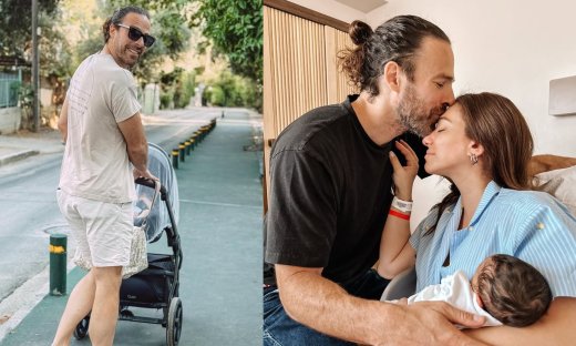 Γρηγόρης Μόργκαν: Από το surfing στις βόλτες με καρότσι – Ο πρώτος μήνας ως μπαμπάς!