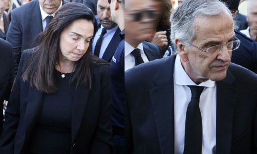 Κηδεία Λένας Σαμαρά: Συντετριμμένοι οι γονείς της, Αντώνης και Γεωργία Σαμαρά