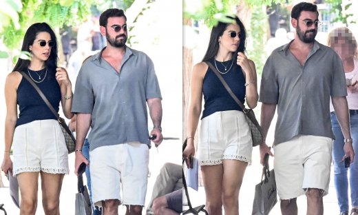 Νίκος Πολυδερόπουλος-Βαλασία Συμιακού: Σπάνια δημόσια εμφάνιση, για ψώνια στο Κολωνάκι!