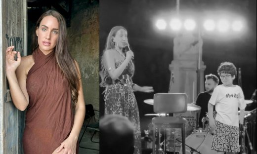 Μαλού Κυριακοπούλου: Ανέβασε τον γιο της στην σκηνή για να χορέψει ζεϊμπέκικο - Ο μάγκας μου...
