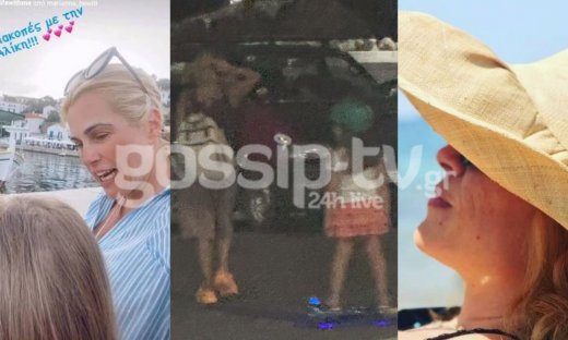 Αποκλειστικό: Η βόλτα της Τζένης Μπότση στην Ικαρία με την κόρη της - Σε πατίνι ισορροπίας η Αλίκη