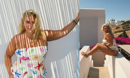 Δανάη Μπάρκα: Ποζάρει με ολόσωμο tropical μαγιό στη Σύρο και εντυπωσιάζει