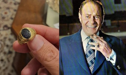 Κωνσταντάρας: Σπάνια καρέ με τον ίδιο να φοράει το δαχτυλίδι που έφτασε στα χέρια του εγγονού του