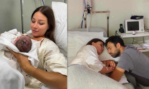 Γεωργίου - Χριστοδούλου: Έγιναν γονείς - Οι πρώτες φώτο με το νεογέννητο στο μαιευτήριο