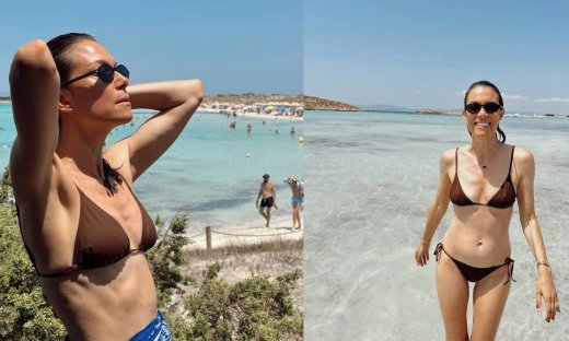 Μπιάνκα Κρασσά: Η κατάξανθη κόρη της Βίκυς Καγιά, με τη μητέρα της στη θάλασσα