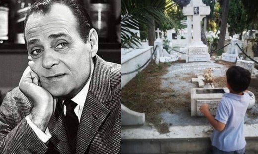 Σπάνιο καρέ: Όταν ο δισέγγονος του Λάμπρου Κωνσταντάρα επισκέφτηκε τον τάφο του στο Α' Νεκροταφείο
