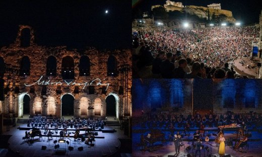 Μάνος Χατζιδάκις: Κατάμεστο το Ηρώδειο για τον σπουδαίο συνθέτη - Μια «μαγική» βραδιά