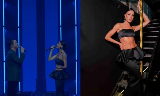 Ήβη Αδάμου: Η εντυπωσιακή εμφάνισή της στο πλευρό του Νίκου Οικονομόπουλου