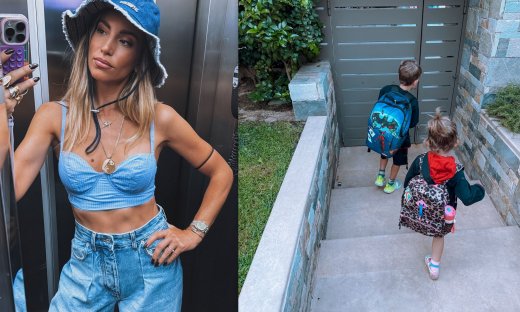 Αθηνά Οικονομάκου: Back to school για τον Μάξιμο και τη Σιένα - Τα τρυφερά στιγμιότυπα