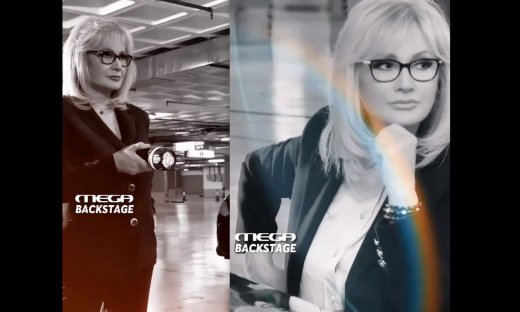 Η Αγγελική Νικολούλη στο πιο σκοτεινό set της καριέρας της και λάμπει ξανά - Backstage video