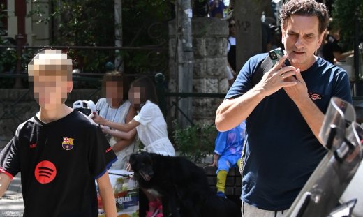 Νίκος Ψαρράς: Η σπάνια εμφάνιση με τον γιο του! Κατάξανθος και πανύψηλος!