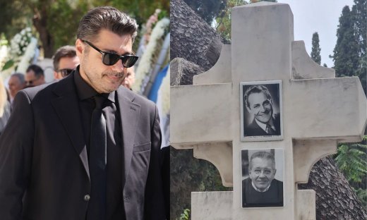 Λάμπρος Κωνσταντάρας: «Πείτε τα εκεί πάνω» – Η συγκλονιστική φωτό από τον οικογενειακό τάφο