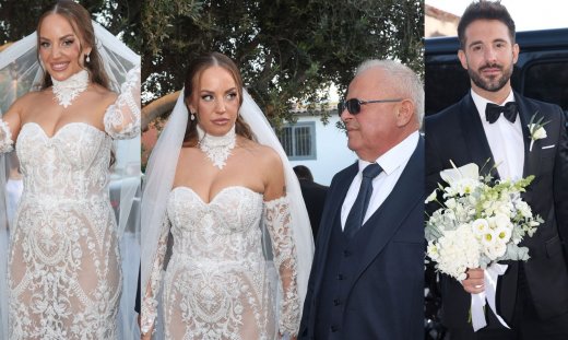 Λιβάνης & Ανδρομάχη: Παντρεύτηκαν στο Κορωπί-Η υπέροχη εμφάνιση της νύφης & οι λαμπεροί καλεσμένοι