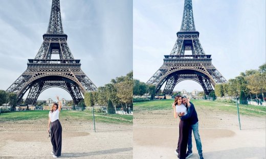 Βάσω Λασκαράκη: Ποζάρει κάτω από τον Πύργο του Άιφελ & γιορτάζει τα 46- Οι πρώτες φωτό από το Παρίσι