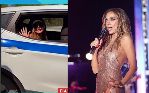 Δέσποινα Βανδή: Η πρώτη της αντίδραση μετά το περιστατικό με το περιπολικό - Τι είπε on camera;