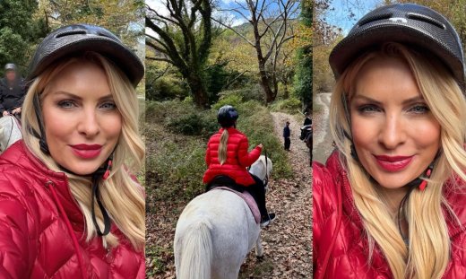Ελένη Μενεγάκη: H εξόρμηση στα Ζαγοροχώρια, η Μαρίνα στο άλογο & το εντυπωσιακό φθινοπωρινό στυλ