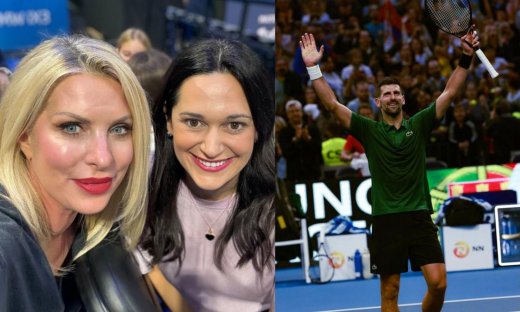 Γύρισε όλο το ΟΑΚΑ να την κοιτάξει - Η Ελένη Μενεγάκη με την κόρη της στον αγώνα τένις του Τζόκοβιτς