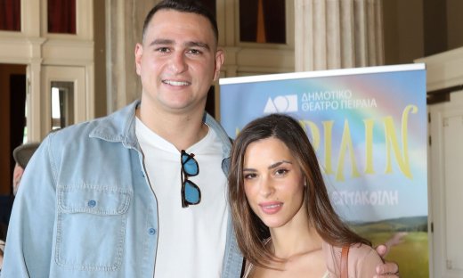 Φούλοπ: Σπάνια έξοδος της Άντζελας του Porto Leone με τον Ολυμπιονίκη σύζυγό της Γιώργο Δερβίση