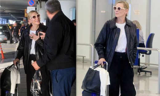 Η Κέιτ Μπλάνσετ στο αεροδρόμιο Ελευθέριος Βενιζέλος - Η επαφή με φαν και η ευγένειά της