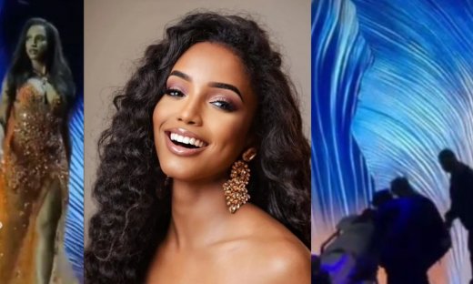 Καλλιστεία Μις Υφήλιος 2025: Η σοκαριστική πτώση μοντέλου από τη σκηνή - Την μετέφεραν με φορείο