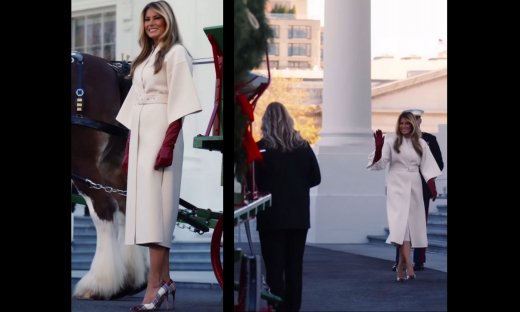 Μελάνια Τραμπ: Με λάμψη και φινέτσα κήρυξε επίσημα την έναρξη των χριστουγεννιάτικων εκδηλώσεων