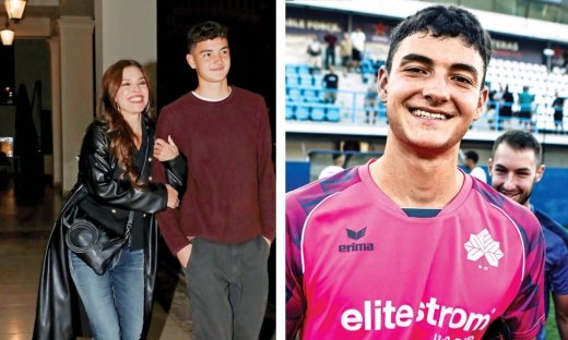 Ο γιος της Ναταλίας Δαγούμη, Φίλιππος Ρόμπερτς, τερματοφύλακας στην ομάδα της Κηφισιάς