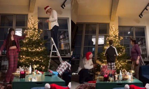 Γιάννης Στάνκογλου: Το viral βίντεο από τον στολισμό του χριστουγεννιάτικου δέντρου με τα παιδιά του