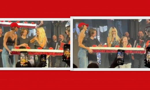 Άννα Βίσση: Η έκπληξη της κόρης της Σοφίας και των εγγονών της στη σκηνή με εντυπωσιακή τούρτα