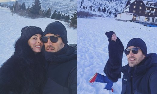 Κορινθίου - Καραθανάσης: Ερωτευμένοι στις ιταλικές Άλπεις - Η πρώτη κοινή ανάρτηση στο Instagram