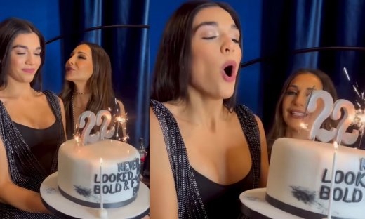 Γενέθλια για τη Μελίνα-Η τούρτα έκπληξη στο καμαρίνι της Βανδή & το παρατσούκλι «aionia bouzouksou»